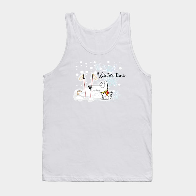 Winter time Tank Top by DWG